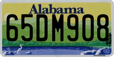 AL license plate 65DM908
