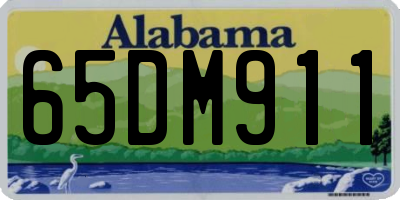 AL license plate 65DM911