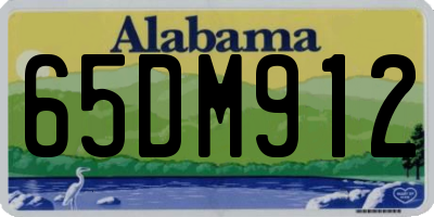 AL license plate 65DM912