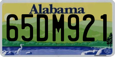 AL license plate 65DM921