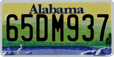 AL license plate 65DM937