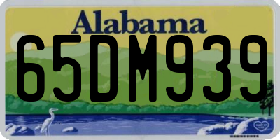 AL license plate 65DM939
