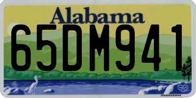 AL license plate 65DM941