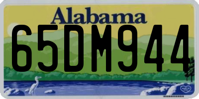 AL license plate 65DM944