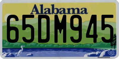 AL license plate 65DM945