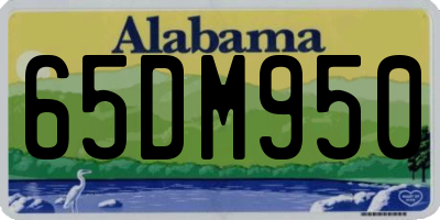 AL license plate 65DM950