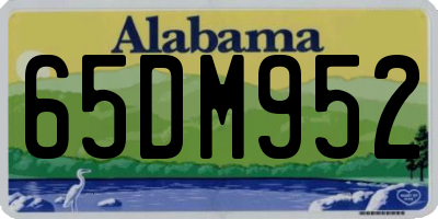 AL license plate 65DM952