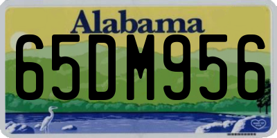 AL license plate 65DM956