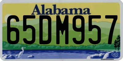 AL license plate 65DM957