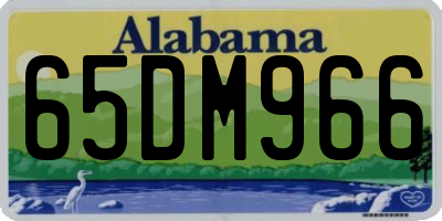 AL license plate 65DM966