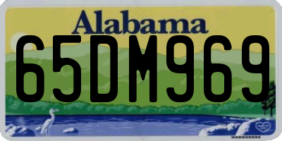 AL license plate 65DM969
