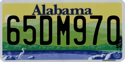 AL license plate 65DM970