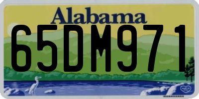 AL license plate 65DM971