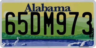 AL license plate 65DM973