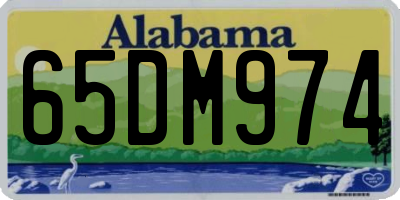 AL license plate 65DM974
