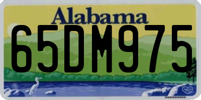 AL license plate 65DM975