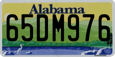 AL license plate 65DM976