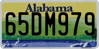 AL license plate 65DM979
