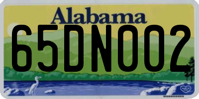 AL license plate 65DN002