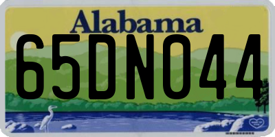 AL license plate 65DN044