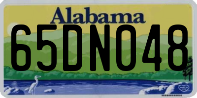 AL license plate 65DN048
