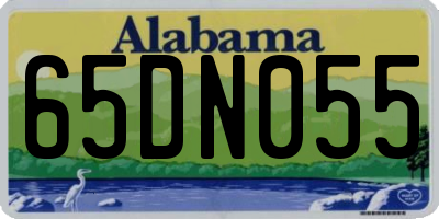 AL license plate 65DN055