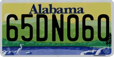 AL license plate 65DN060