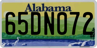 AL license plate 65DN072