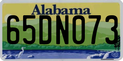 AL license plate 65DN073