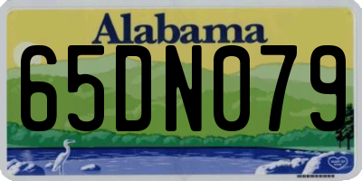 AL license plate 65DN079