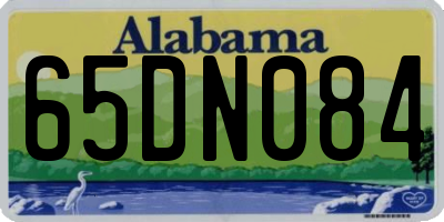 AL license plate 65DN084