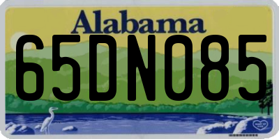 AL license plate 65DN085
