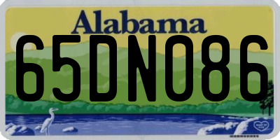 AL license plate 65DN086