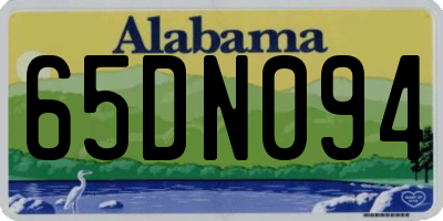 AL license plate 65DN094