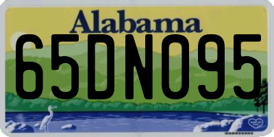 AL license plate 65DN095
