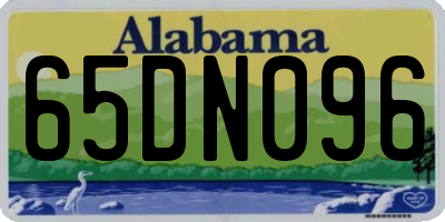 AL license plate 65DN096