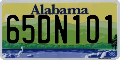 AL license plate 65DN101