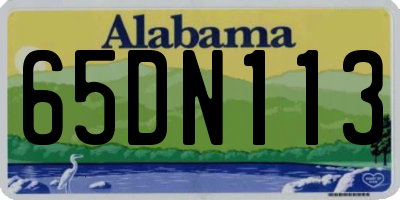 AL license plate 65DN113