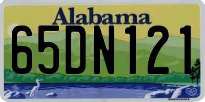 AL license plate 65DN121