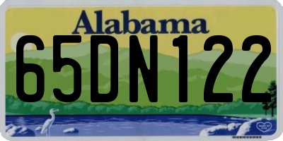 AL license plate 65DN122