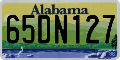 AL license plate 65DN127