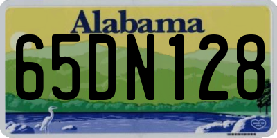 AL license plate 65DN128