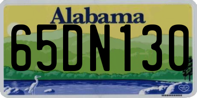 AL license plate 65DN130
