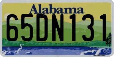 AL license plate 65DN131