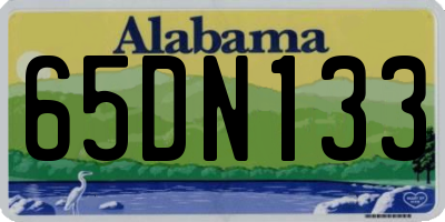 AL license plate 65DN133