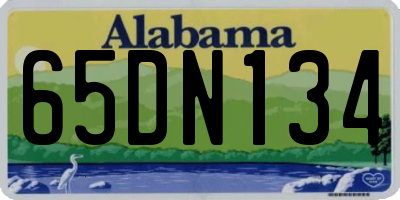 AL license plate 65DN134