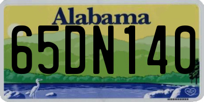 AL license plate 65DN140