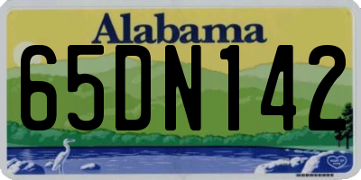 AL license plate 65DN142