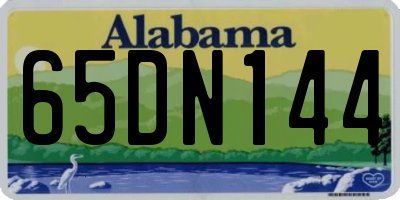 AL license plate 65DN144