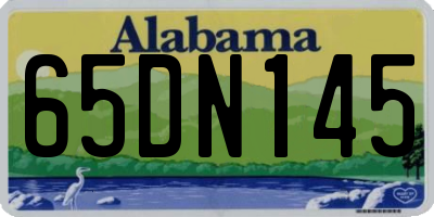 AL license plate 65DN145